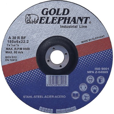 Kotúč Gold Elephant 27A T27 125x6,0x22,2 mm, brúsny na kov
