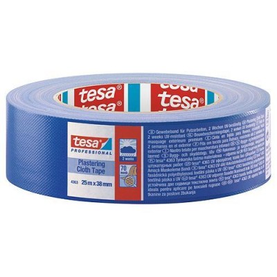 Páska tesa® PRO Plastering, omietacia, fasádna, modrá, UV, 38 mm, L-25 m