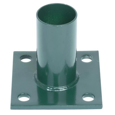 Pätka Strend Pro METALTEC, pre okrúhly stĺpik, zelená, na ukotvenie, RAL6005, 38 mm