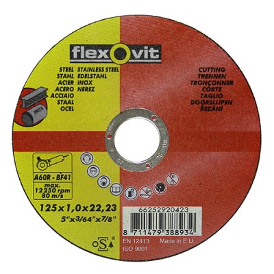 Kotúč flexOvit 20424 125x1,6 A46R-BF41, rezný na kov a nerez