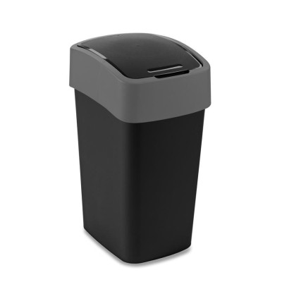 Kôš Curver® PACIFIC FLIP BIN 25L, 26x47x34 cm, čierno/šedý, na odpad