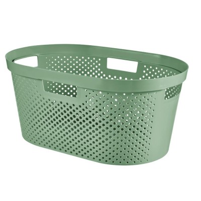 Kôš Curver® INFINITY RECYCLED 40L, zelený, 59x39x27 cm, na bielizeň, prádlo