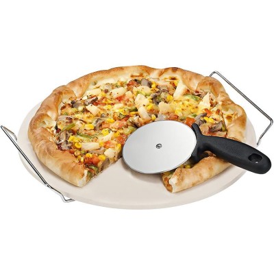 Kameň MagicHome, na pečenie, pizza, s krájačom, podnos, 33 cm