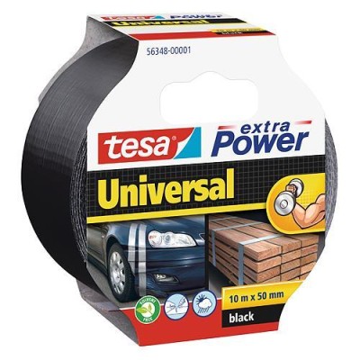 Páska tesa® Extra Power Universal, textilná, strieborná, 50 mm, L-10 m